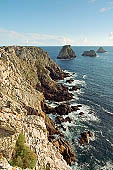 Tas de Pois, the granite cliffs at the extremity of the The Pen Hir cliffs 